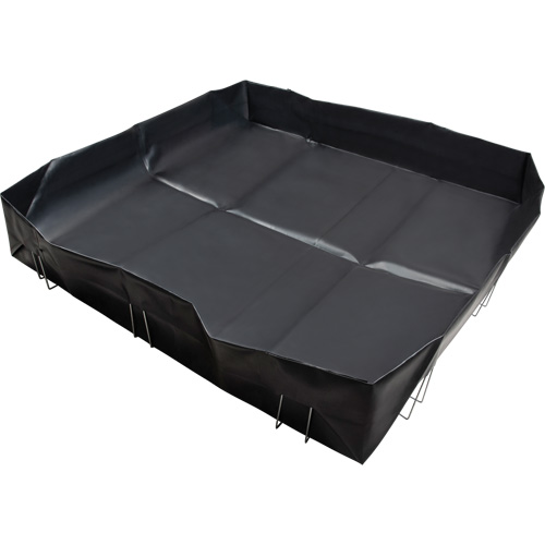 Berme &agrave; support en fil m&eacute;tallique, Capacit&eacute; 268 gal. US, 6' la x 8' lo x 12" h, Support en L Advanced Consulting and Training Ltd.