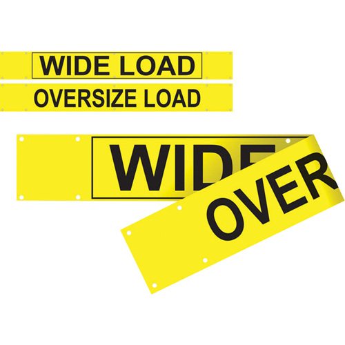 Banni&egrave;re wide load/oversized load &agrave; deux c&ocirc;t&eacute;s, Vinyle, 96" la x 12" h Advanced Consulting and Training Ltd.