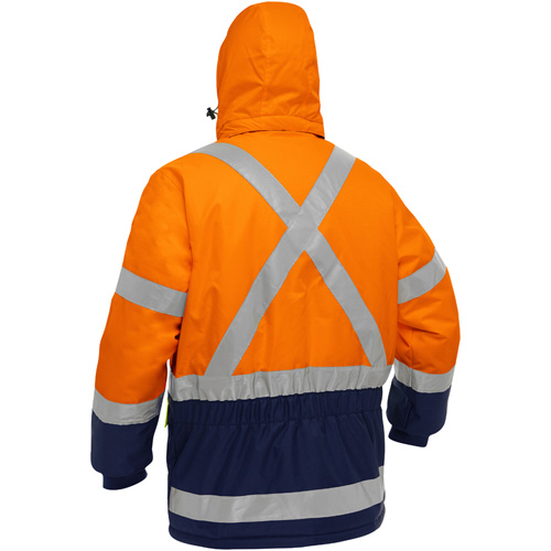 Bisley&reg; X-Back Extreme Cold Jacket with Navy Bottom, Polyester, High Visibility Orange, 2X-Large Advanced Consulting and Training Ltd.