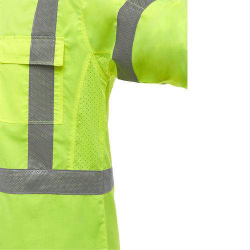Bisley&reg; X-Back Long Sleeve Work Shirt with X-Airflow, Poly-Cotton, Small, High Visibility Lime-Yellow Advanced Consulting and Training Ltd.