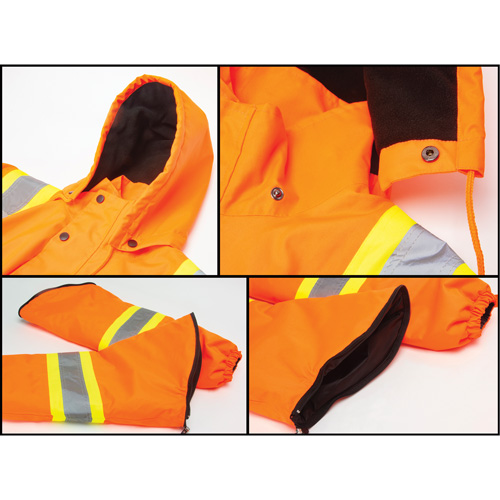 Waterproof 7-in-1 Winter Parka, High Visibility Orange, X-Large Advanced Consulting and Training Ltd.