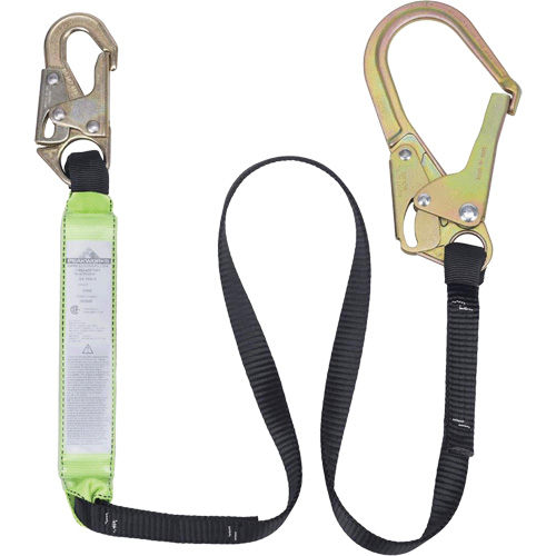 SA-6402-6 Shock Absorbing Lanyard, 6', Form Hook Center, Snap Hook Leg Ends, Polyester Advanced Consulting and Training Ltd.