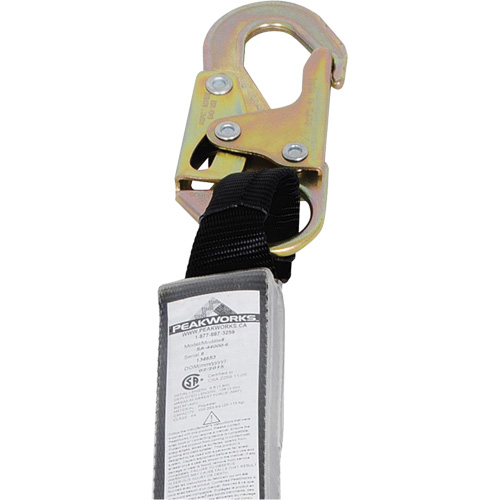 SA-54000-6 Shock Absorbing Lanyard, 6', Snap Hook Center, Snap Hook Leg Ends, Polyester Advanced Consulting and Training Ltd.