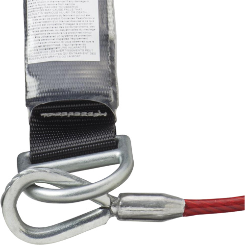 SA-5502-6 Shock Absorbing Lanyard, 6', Form Hook Center, Snap Hook Leg Ends, Galvanized Steel Advanced Consulting and Training Ltd.