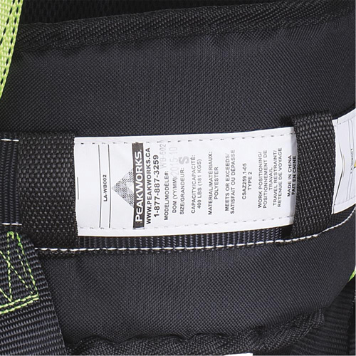 FBH10000E1020-S  Contractor Series Safety Harness with Positioning Belt, CSA Certified, Class AEP, Small Advanced Consulting and Training Ltd.