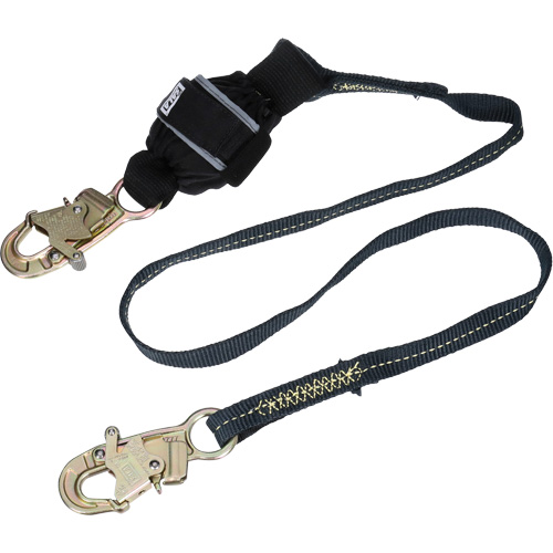 Arc Flash Web Shock-Absorbing Lanyard, 6', Snap Hook Center, Snap Hook Leg Ends, Kevlar&reg; Advanced Consulting and Training Ltd.