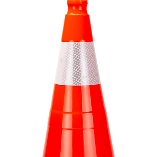 C&ocirc;ne de signalisation de premi&egrave;re qualit&eacute;, 28", Orange, Bande(s) r&eacute;fl&eacute;chissante(s) 4" Advanced Consulting and Training Ltd.