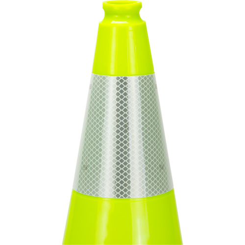 Premium Traffic Cone, 18", Lime Green, 6" Reflective Collar(s) Advanced Consulting and Training Ltd.