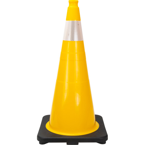 Premium Traffic Cone, 28", Yellow, 4" Reflective Collar(s) Advanced Consulting and Training Ltd.