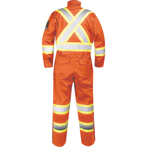 Combinaison ignifug&eacute;e avec bandes haute visibilit&eacute;, Taille Petit, Orange Advanced Consulting and Training Ltd.