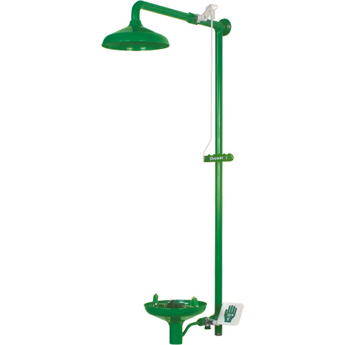 Laboratory Combination Shower with Open ABS Bowl, Wall-Mount Advanced Consulting and Training Ltd.