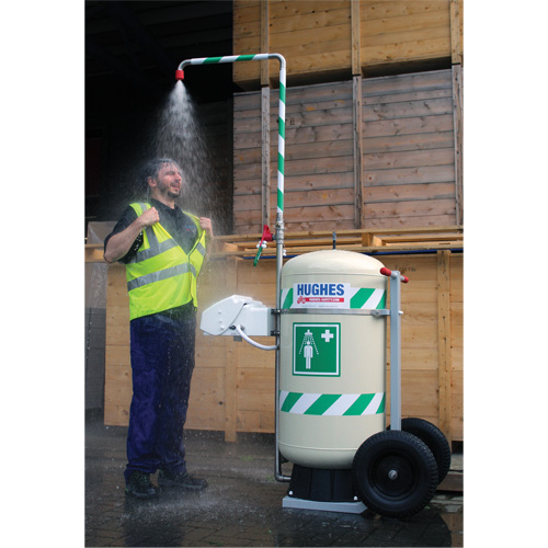 Douche d'urgence mobile et ind&eacute;pendant avec douche oculaire et faciale, Capacit&eacute; 30 gal., Conformit&eacute; Aucune Advanced Consulting and Training Ltd.