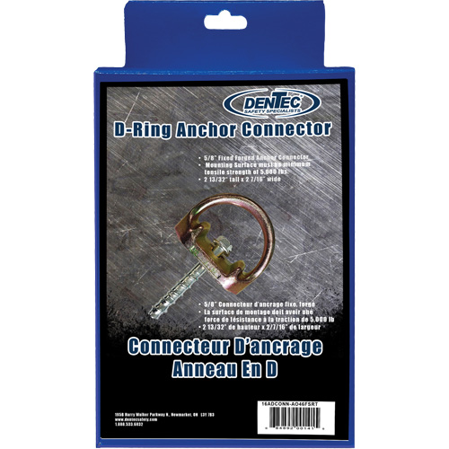 Anchor Connector, D-Ring, Temporary Use Advanced Consulting and Training Ltd.