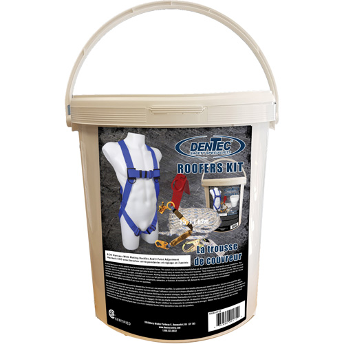 ECO Roofer's Kit with 25' Rope, CSA Certified, Class A, Large/Medium/X-Large, 310 lbs. Cap. Advanced Consulting and Training Ltd.