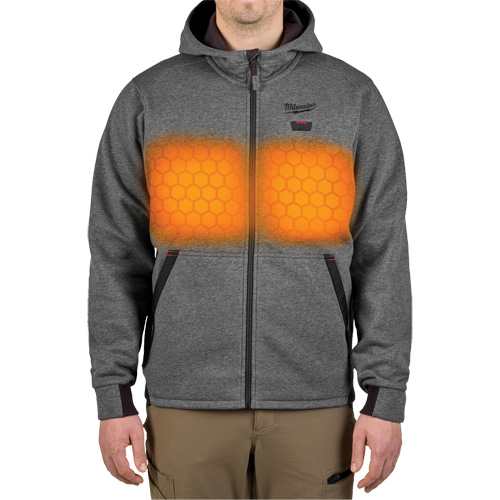 M12 Heated Hoodie with Battery, Men's, X-Large, Grey, Poly-Cotton Advanced Consulting and Training Ltd.