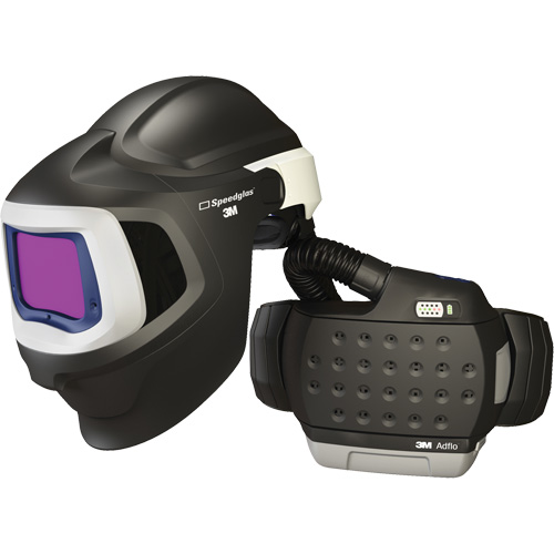 Syst&egrave;me de protection respiratoire &agrave; &eacute;puration d'air motoris&eacute; haute efficacit&eacute; Adflo avec masque de soudage 9100 MP Speedglas, Masque de soudage, Pile Lithium-ion Advanced Consulting and Training Ltd.