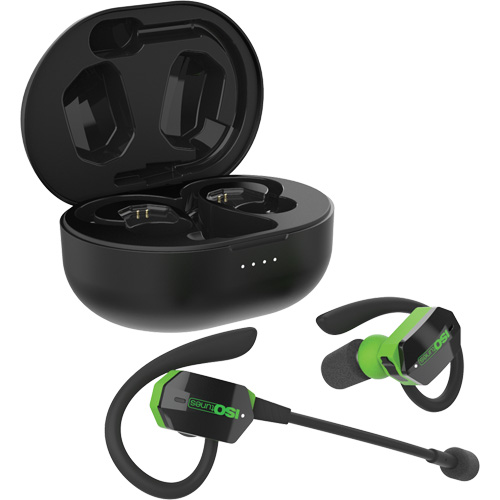 Black & Green UltraComm Aware Bluetooth Earbuds Advanced Consulting and Training Ltd.