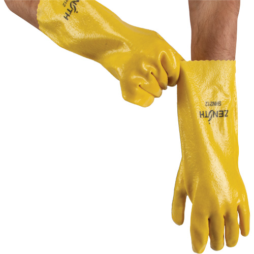 Rough-Finish Chemical-Resistant Gloves, Size 9, 14" L, PVC, Interlock Inner Lining, 47-mil Advanced Consulting and Training Ltd.