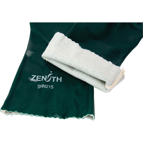 Double Dipped Green Gloves, 14" L, PVC, Cotton Jersey Inner Lining, 70-mil Advanced Consulting and Training Ltd.