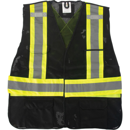 Veste d'arpenteur conforme aux normes de la CSA, Noir, Moyen, Polyester Advanced Consulting and Training Ltd.