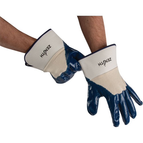 Gants &agrave; poignet de s&eacute;curit&eacute; de poids lourd, 11/2T-Grand, R&ecirc;vetement Nitrile, Enveloppe en Coton Advanced Consulting and Training Ltd.
