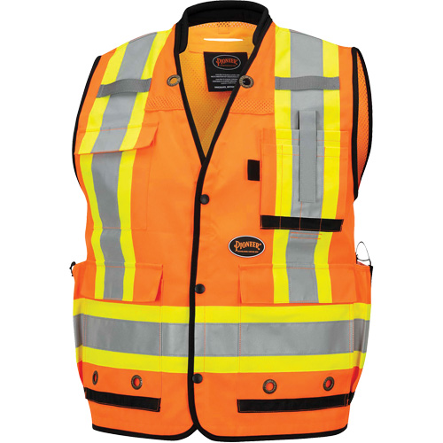 6680 High-Visibility Antimicrobial Mesh-Back Surveyor Vest, High Visibility Orange, Small, Polyester Advanced Consulting and Training Ltd.