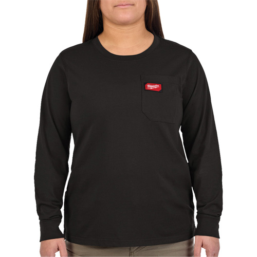 T-shirt &agrave; manches longues avec poches GRIDIRON, Femmes, T-petit, Noir Advanced Consulting and Training Ltd.