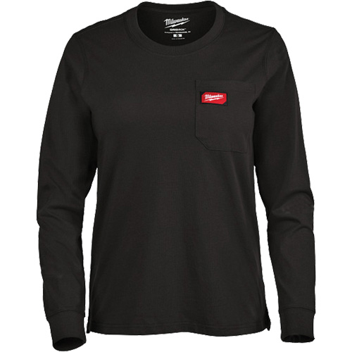 T-shirt &agrave; manches longues avec poches GRIDIRON, Femmes, T-petit, Noir Advanced Consulting and Training Ltd.