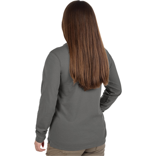 GRIDIRON Long Sleeve Pocket T-Shirt, Women's, X-Small, Grey Advanced Consulting and Training Ltd.