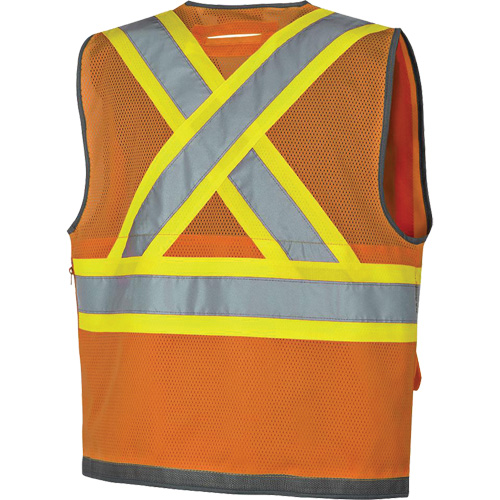 Pioneer Mesh Back Zip Front Surveyor Safety Vest, High Visibility Orange, Small, Polyester Advanced Consulting and Training Ltd.