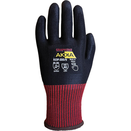 Gants de protection &eacute;lev&eacute;e contre la coupe KOP-500, Taille 6, Calibre 13, Rev&ecirc;tement Polyur&eacute;thane, Enveloppe en Nylon/PEHP/Spandex/Graph&egrave;ne, ASTM ANSI niveau A5/EN 388 niveau E Advanced Consulting and Training Ltd.