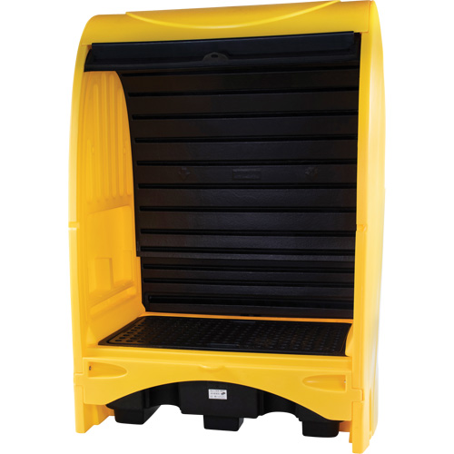 2-Drum Hard Cover Spill Pallet, 43.11" L x 61.61" W x 83.07" H, 1433 lbs. Load Capacity Advanced Consulting and Training Ltd.