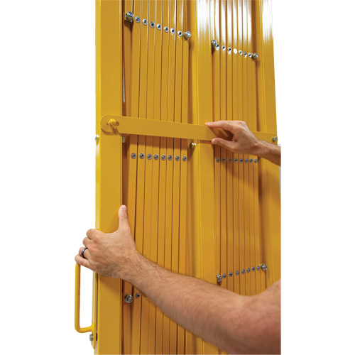 Barri&egrave;re extensible, 84" h x 20' lo, Jaune Advanced Consulting and Training Ltd.
