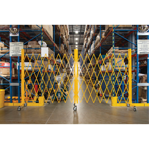 Barri&egrave;re extensible, 84" h x 20' lo, Jaune Advanced Consulting and Training Ltd.