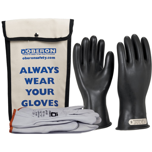 Ensemble de gants en caoutchouc pour l'&eacute;lectricit&eacute; de classe 00, 8, 11" lo, 20 cal/cm², NFPA 70E Advanced Consulting and Training Ltd.