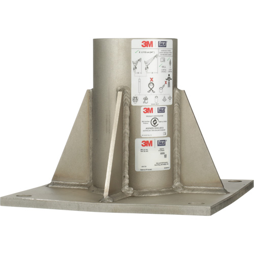 Base de m&acirc;t de potence haute capacit&eacute; en acier inoxydable &agrave; fixation au sol pour espace clos DBI-SALA Advanced Consulting and Training Ltd.