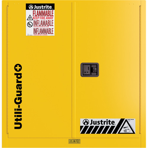 Armoire de s&eacute;curit&eacute; pour produits inflammables Utili-Guard+, 30 gal., 1 Porte(s), 43" La x 44" h x 22" p Advanced Consulting and Training Ltd.