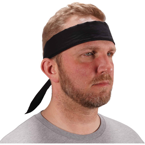 Chill-Its 6702 Cooling Headband with Embedded Polymers & Tie Closure, Black Advanced Consulting and Training Ltd.