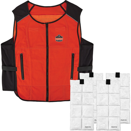 Veste de refroidissement &agrave; changement de phase l&eacute;g&egrave;re avec sachets de recharge Chill-Its 6260, 2T-grand/3T-grand, Orange Advanced Consulting and Training Ltd.