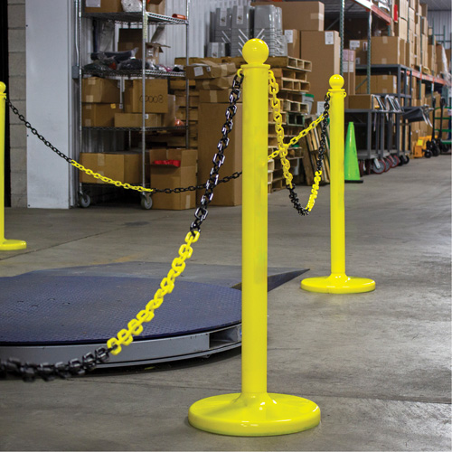 Chaîne de barri&egrave;re en plastique &agrave; deux couleurs, Vert/Blanc, Maillon de 2", 500' de long Advanced Consulting and Training Ltd.