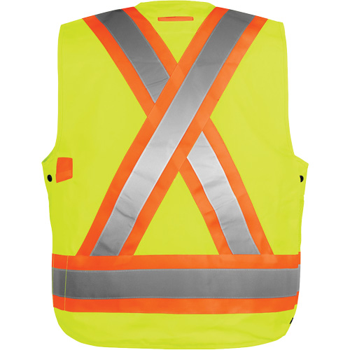 High-Visibility Surveyor's Vest, High Visibility Orange, Small, Polyester Advanced Consulting and Training Ltd.