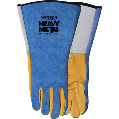 Gants de soudage Yellow Tail MIG/TIG, Cuir fleur de daim/Cuir de vache refendu, Taille Petit Advanced Consulting and Training Ltd.