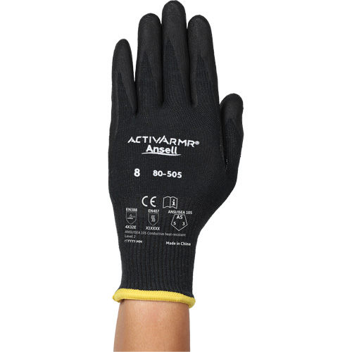 Gants r&eacute;sistants &agrave; la chaleur conductrice et &agrave; la coupe ActivArmr 80-505, Taille 11, Calibre 13, Rev&ecirc;tement Mousse de nitrile, Enveloppe en Kevlar/Intercept, ASTM ANSI niveau A5/EN 388 niveau E Advanced Consulting and Training Ltd.