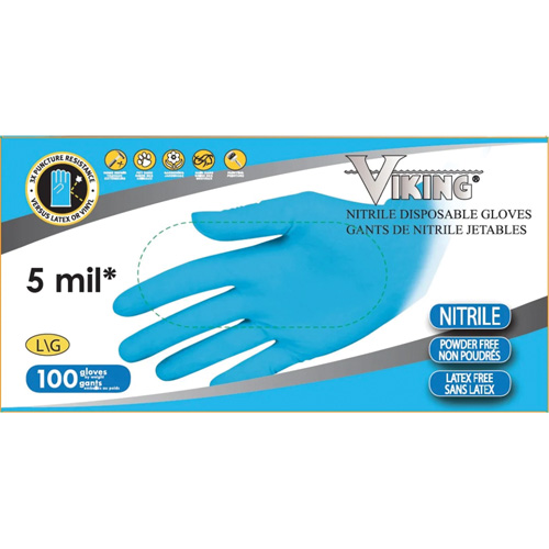 34600 Disposable Gloves, Small, Nitrile, 5-mil, Powder-Free, Blue Advanced Consulting and Training Ltd.