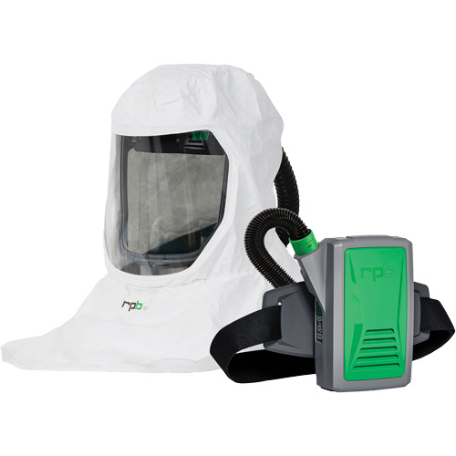 Respirateur T-Link avec casquette, tube de respiration, montage &agrave; la ceinture & APR motoris&eacute; PX5, Cagoule ample & visi&egrave;re, Pile Lithium-ion Advanced Consulting and Training Ltd.