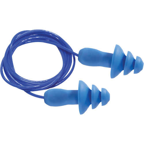 SEALTEC TipGrip Blue 100% Metal Detectable Reusable Earplugs, Corded, One-Size, Bulk - Box, 26 dB NRR dB Advanced Consulting and Training Ltd.