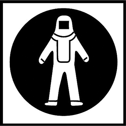 Right to Know Pictogram Labels - Full Protection Suit, Vinyl, Sheet, 5/8" L x 3/4" W Advanced Consulting and Training Ltd.