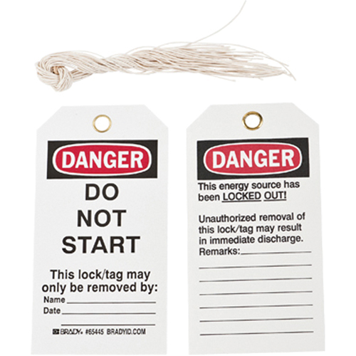 &eacute;tiquettes de verrouillage, Plastique, 3" la x 5-3/4" h, Anglais Advanced Consulting and Training Ltd.