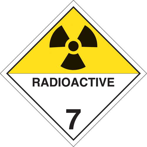 Radioactive Materials TDG Placard, Aluminum Advanced Consulting and Training Ltd.