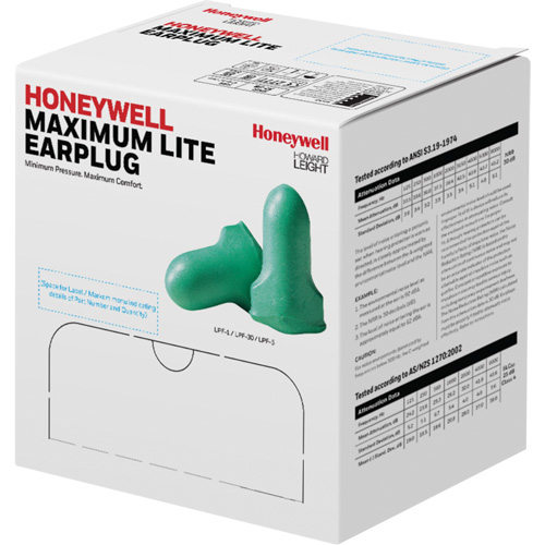 Howard Leight Maximum Lite Low-Pressure Foam Earplugs, Bulk - B Advanced Consulting and Training Ltd.